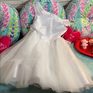 NWT JJ’s House fancy white special occasion dress